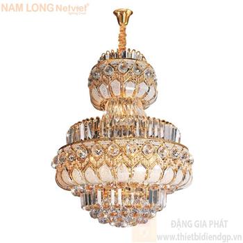 Đèn chùm pha lê cao cấp Ø600*H1750+500, E14*15 lamp, 171 crystals k9 type 1 NC 7039A